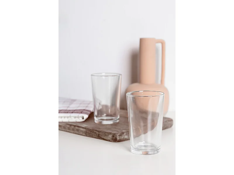 Pack 6 Vasos Caña Lisa 21 cl