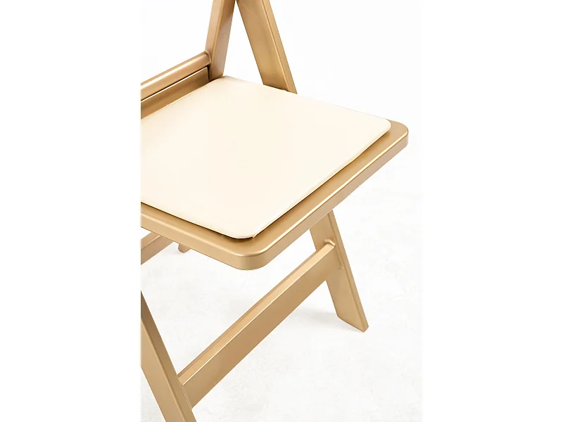Sillas Plegables - Pack 4 Sillas Gala Plegable con Cojín efecto Golden