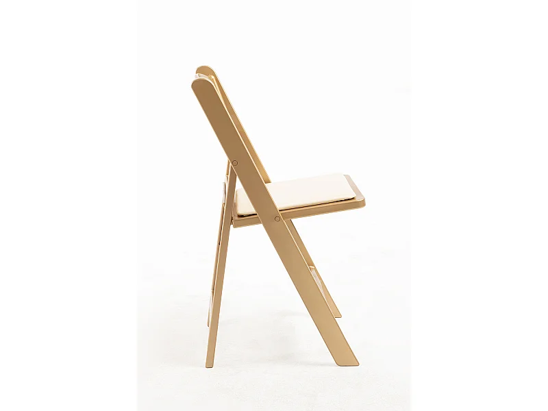 Sillas Plegables - Pack 4 Sillas Gala Plegable con Cojín efecto Golden