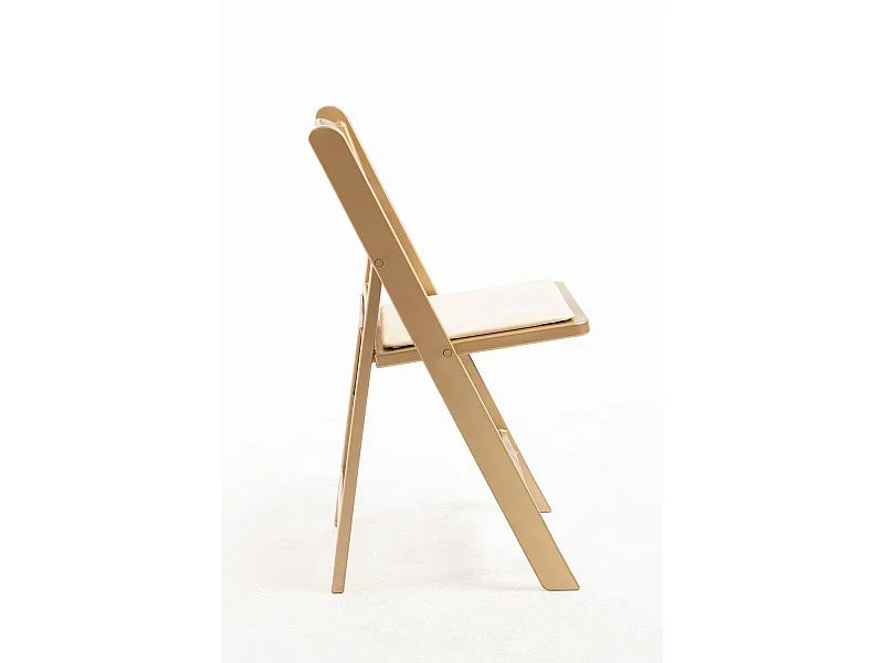 Sillas Plegables - Pack 4 Sillas Gala Plegable con Cojín efecto Golden