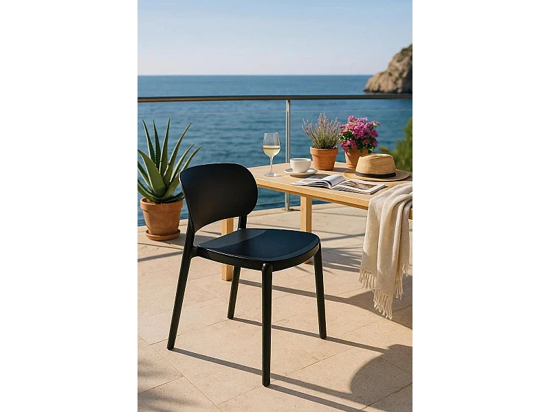 Sillas Jardín - Silla Tilan - Negro