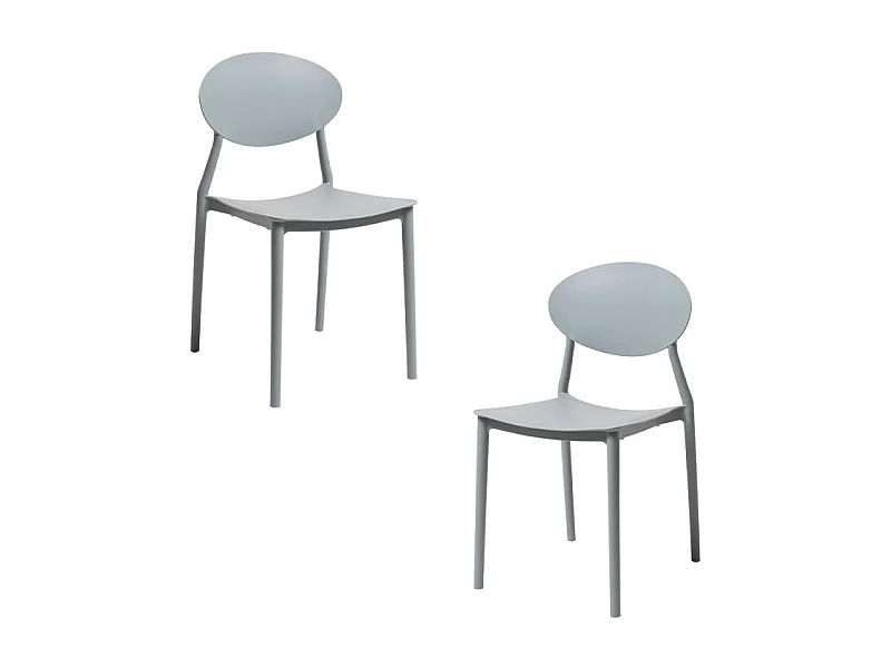 Packs Sillas Jardín - Pack 2 Sillas Bután - Gris claro