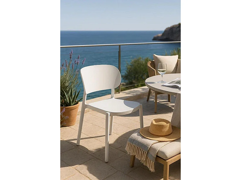Sillas Jardín - Silla Tilan - Blanco