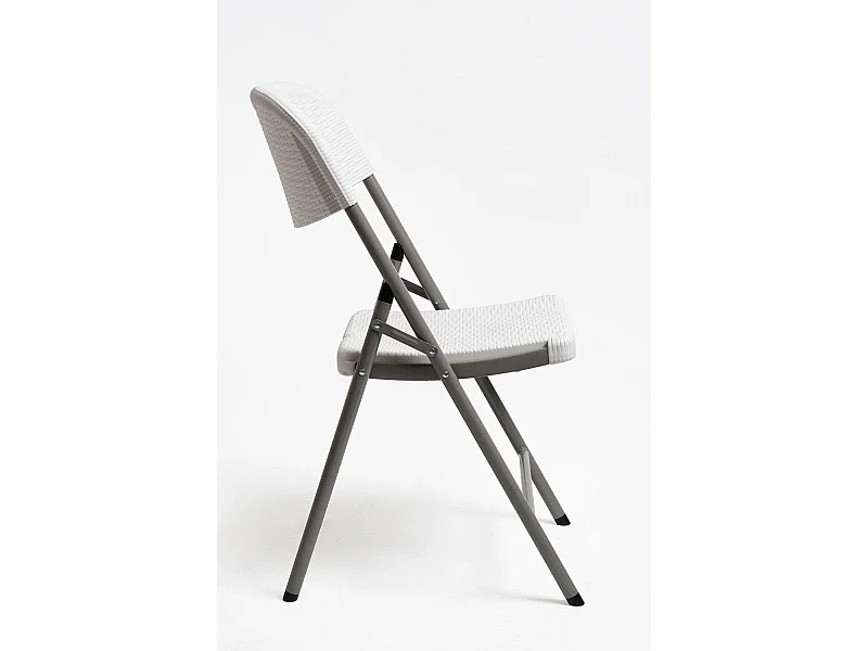 Packs Sillas Plegables - Pack 6 Sillas Plegables para jardín Resin Efecto Ratán