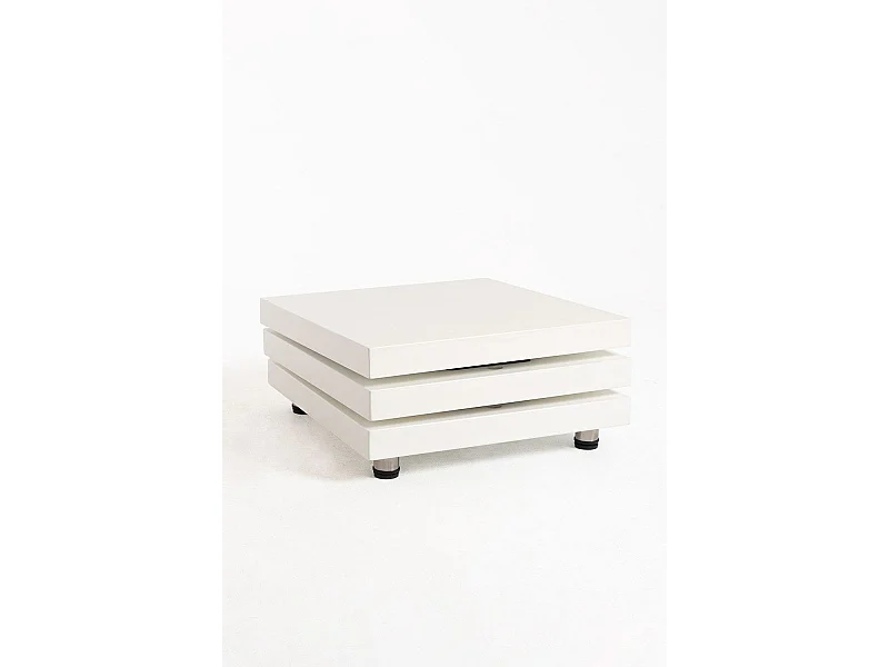 Mesas Auxiliares - Mesa de Centro Move Triple Balda Blanca