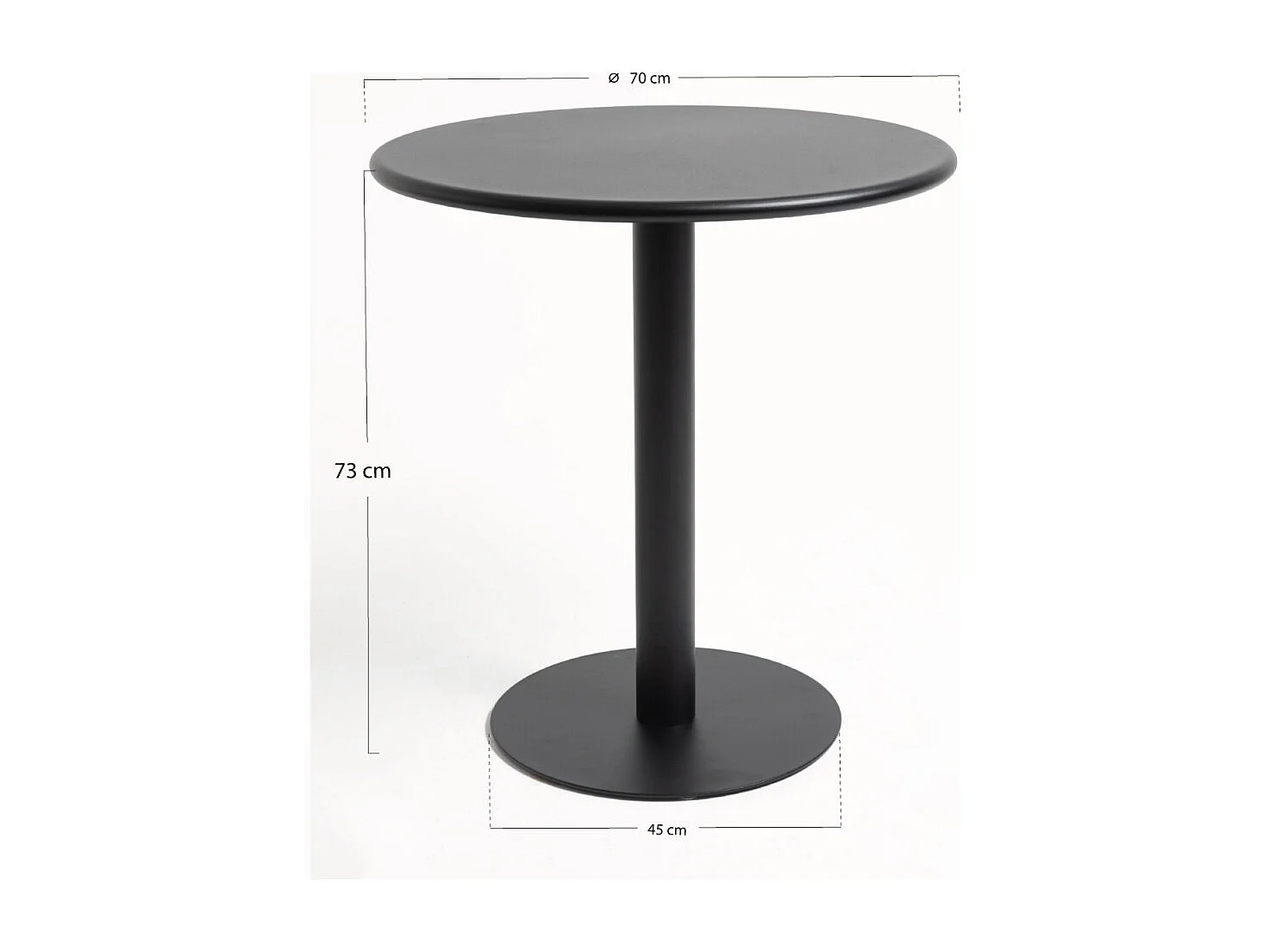 Mesas - Mesa Dis 70 cm - Negro