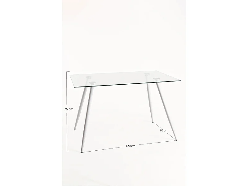 Estilo Nórdico - Mesa Lanye 120x80 cm - Blanco