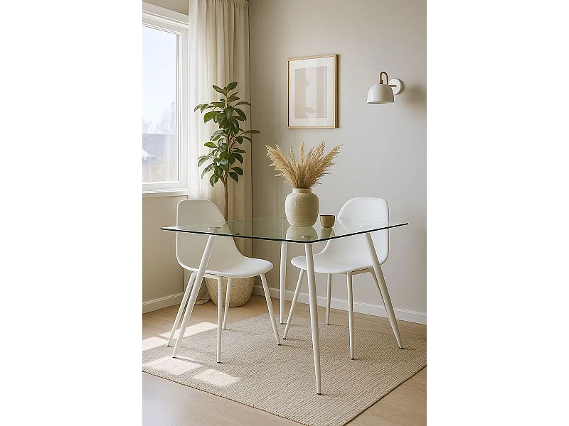 Estilo Nórdico - Mesa Lanye 120x80 cm - Blanco