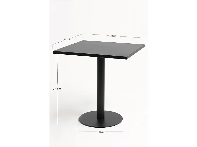 Mesas - Mesa Zenvi 70 cm - Negro