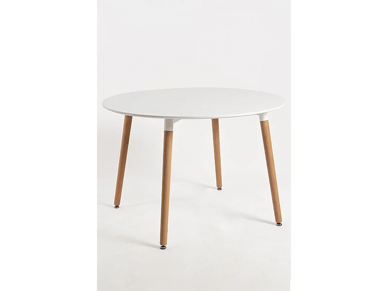 Estilo Nórdico - Mesa Tower Redonda 100 cm Blanca