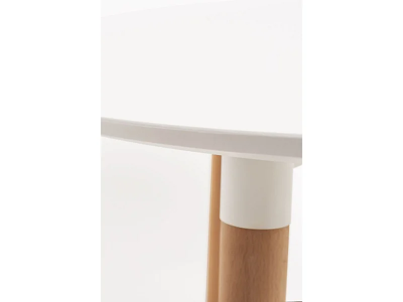 Estilo Nórdico - Mesa Tower Redonda 100 cm Blanca
