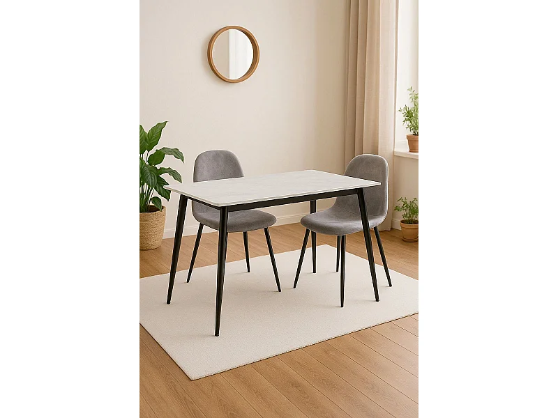 Estilo Nórdico - Mesa de Comedor Bele 120x60 cm