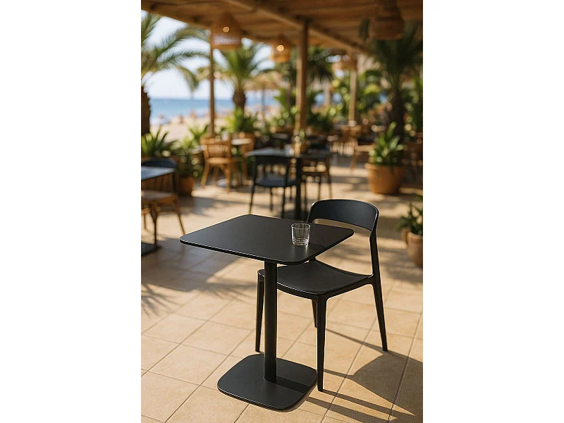 Estilo Nórdico - Mesa Sunset 80 cm - Negro
