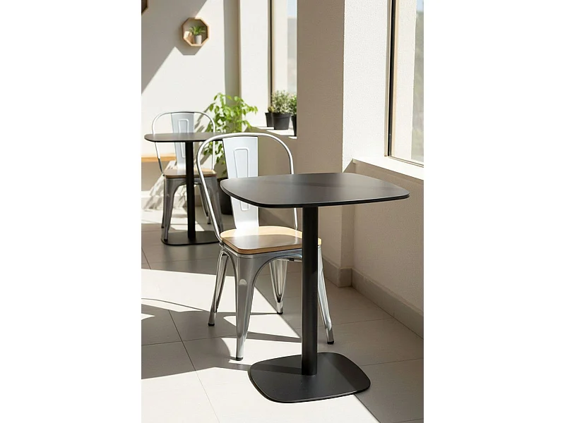Estilo Nórdico - Mesa Sunset 80 cm - Negro