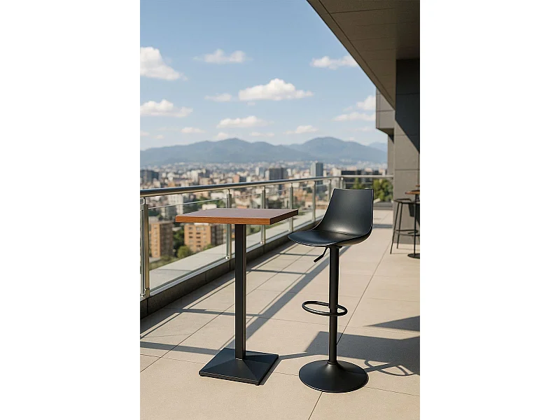 Mesas - Mesa Kuat Alta Cuadrada - Negro