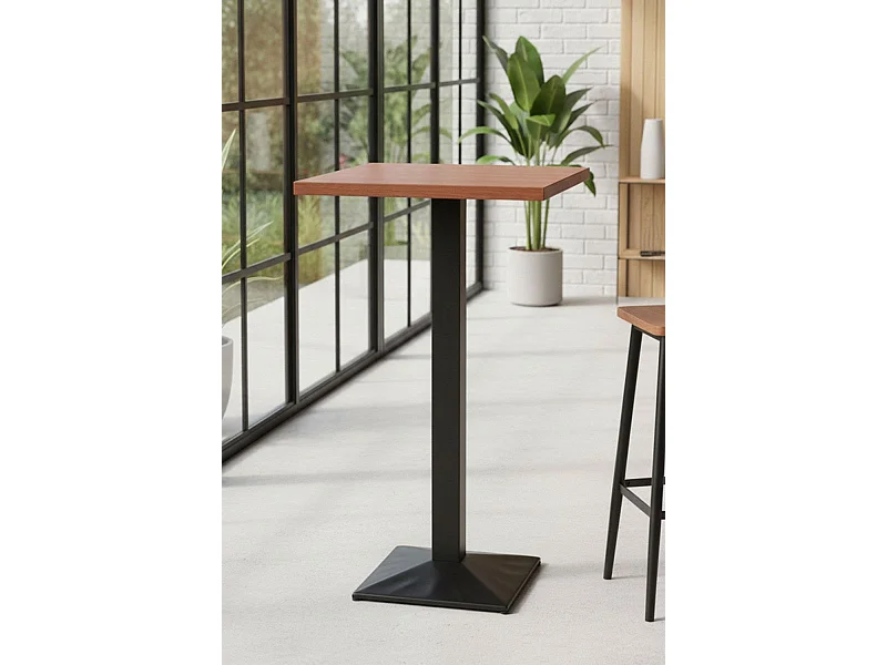 Mesas - Mesa Kuat Alta Cuadrada 60cm - Marrón