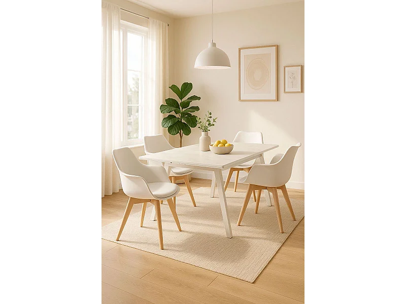 Estilo Nórdico - Mesa Extensible Vidbar