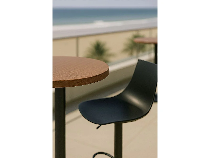 Mesas - Mesa Kuat Alta Redonda - Negro