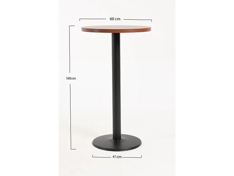 Mesas - Mesa Kuat Alta Redonda - Negro