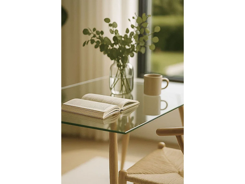 Estilo Nórdico - Mesa Lanye 120x80 cm - Madera clara