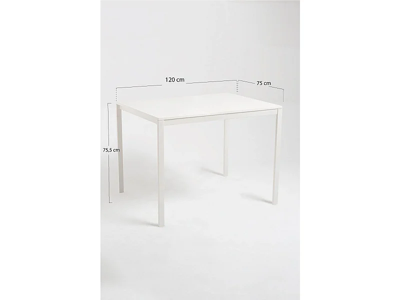 Mesas - Mesa Rectangular Dino 120x75 cm - Blanco
