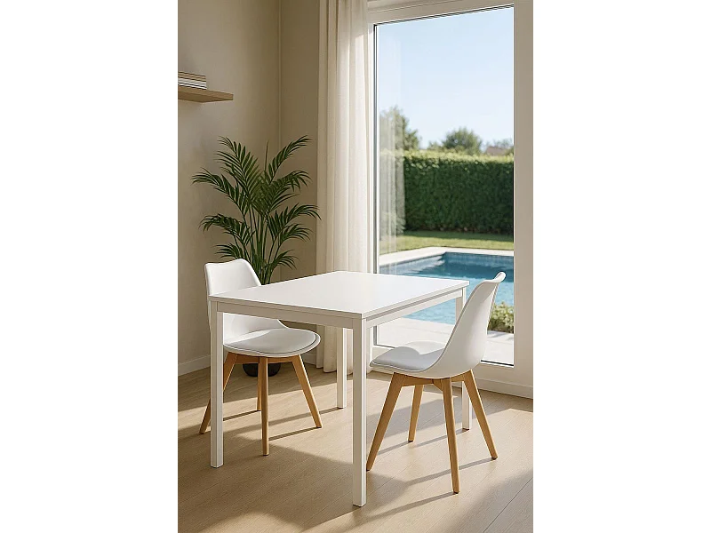 Mesas - Mesa Rectangular Dino 120x75 cm - Blanco