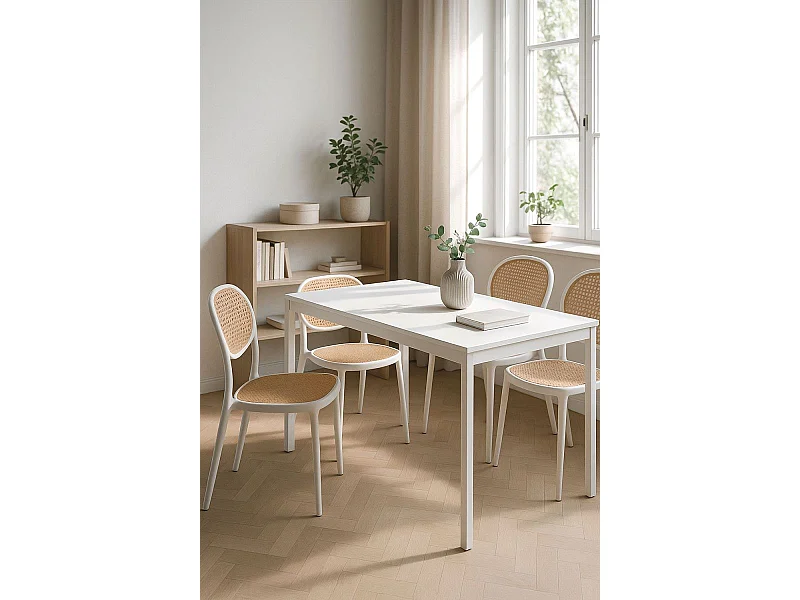 Mesas - Mesa Rectangular Dino 120x75 cm - Blanco