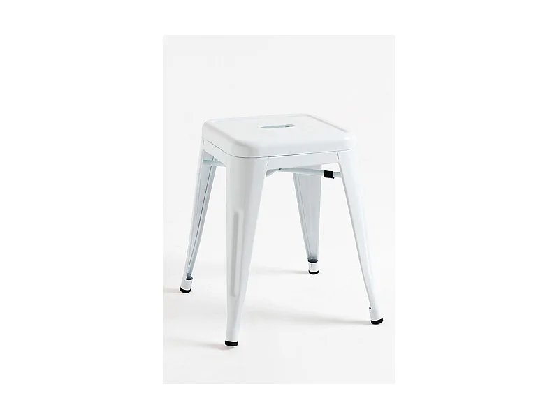 Lote de 4 Taburetes Torix Pequeños - Blanco