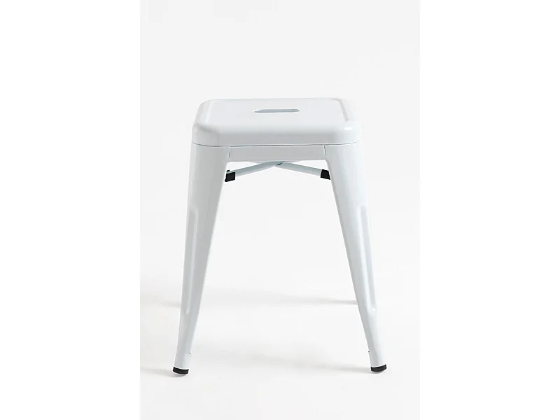 Lote de 4 Taburetes Torix Pequeños - Blanco