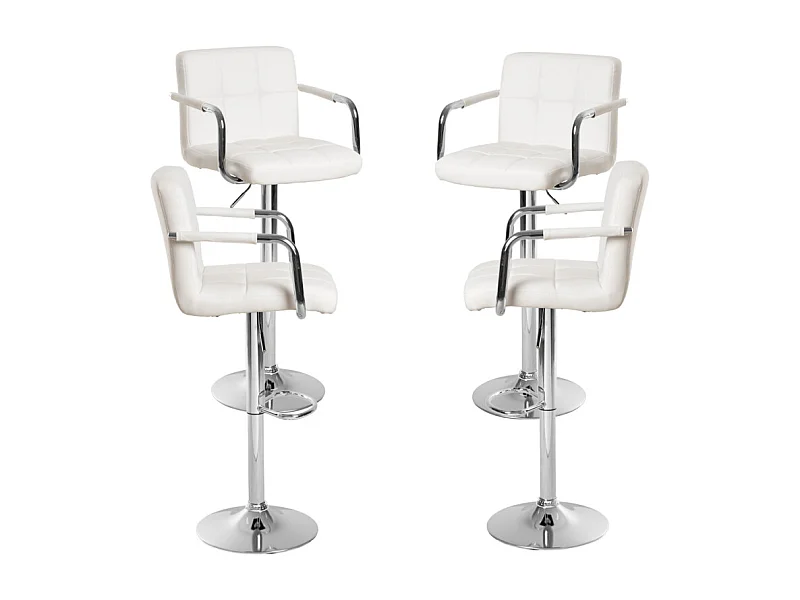 Lote de 4 Taburetes Vapen - Blanco