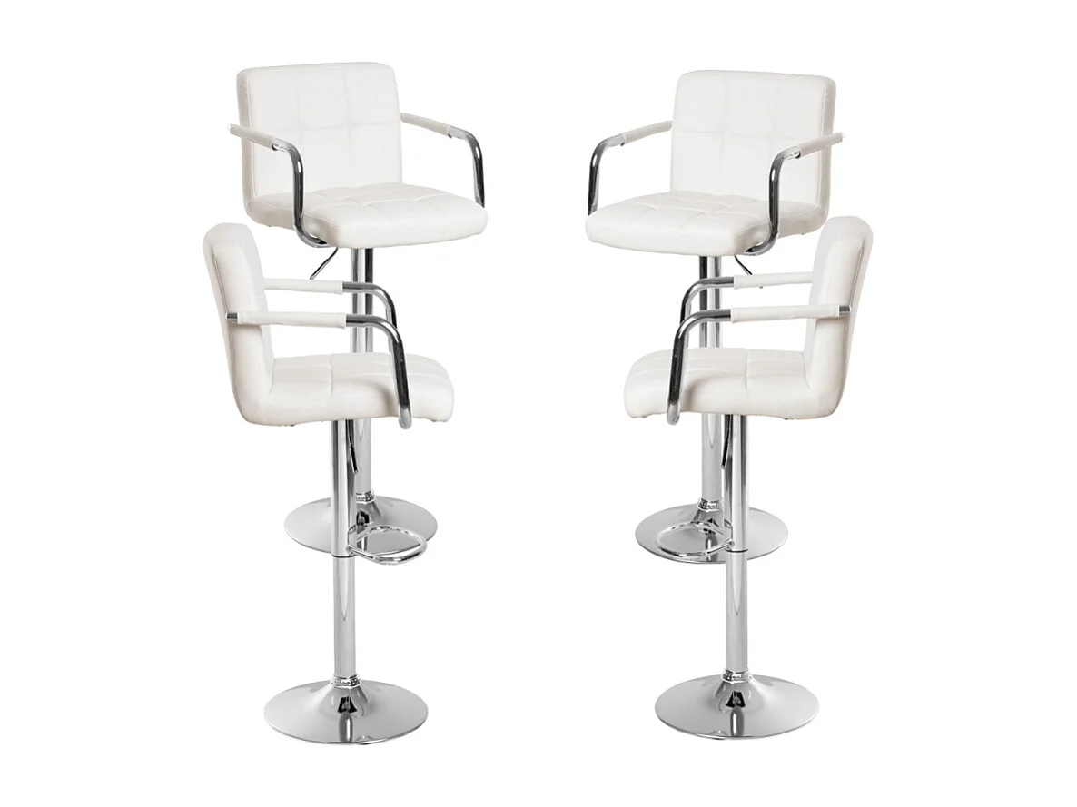 Lote de 4 Taburetes Vapen - Blanco