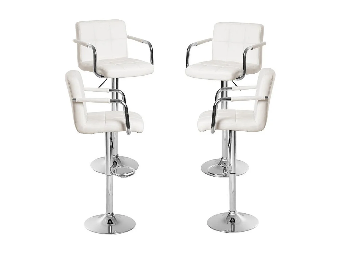 Lote de 4 Taburetes Vapen - Blanco