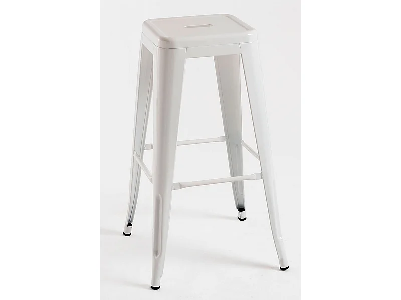 Lote de 6 Taburetes Torix Altos - Blanco