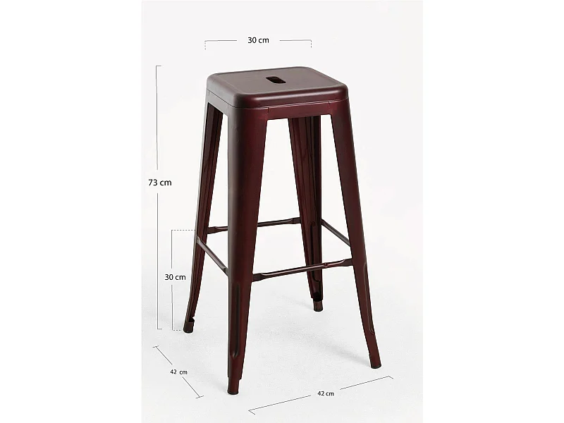 Lote de 6 Taburetes Torix Vintage - Cobre vintage