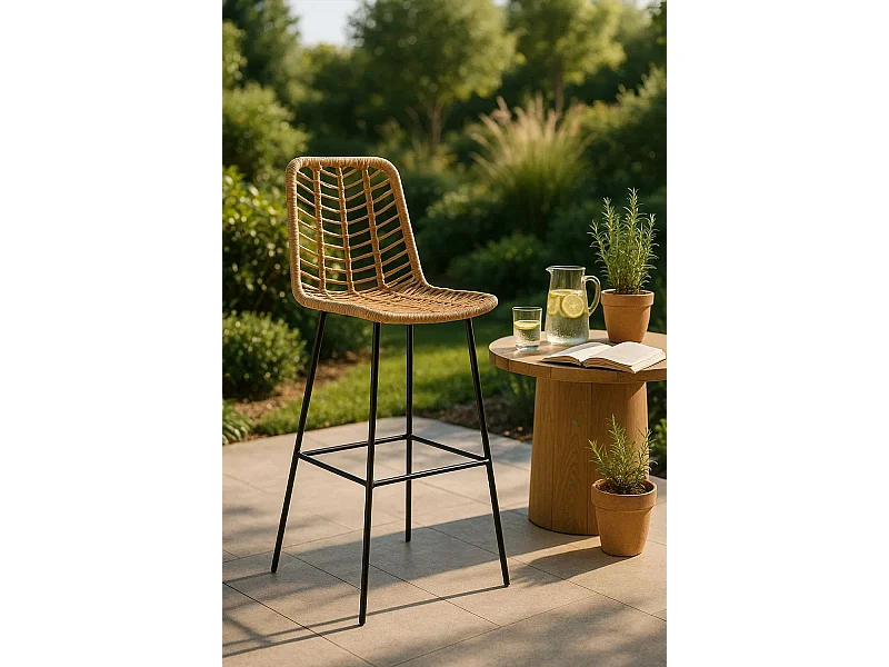 Taburetes Altos - Taburete Natur - Negro