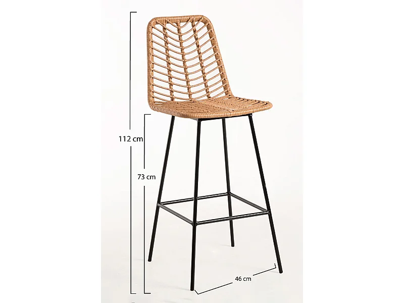 Taburetes Altos - Taburete Natur - Negro