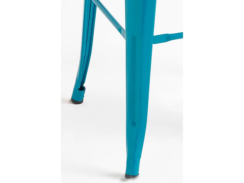 Lote de 4 Taburetes Torix Altos - Verde azulado