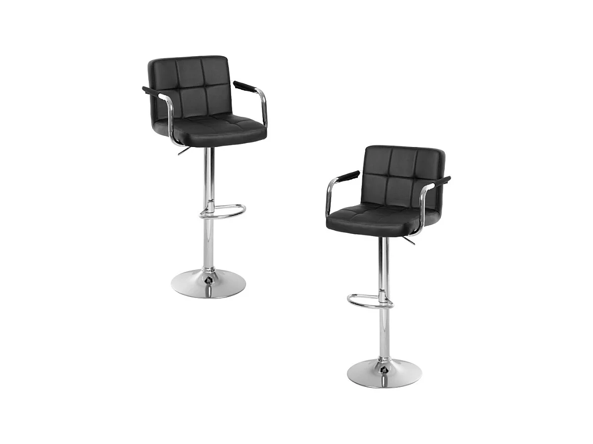 Lote de 2 Taburetes Vapen - Negro
