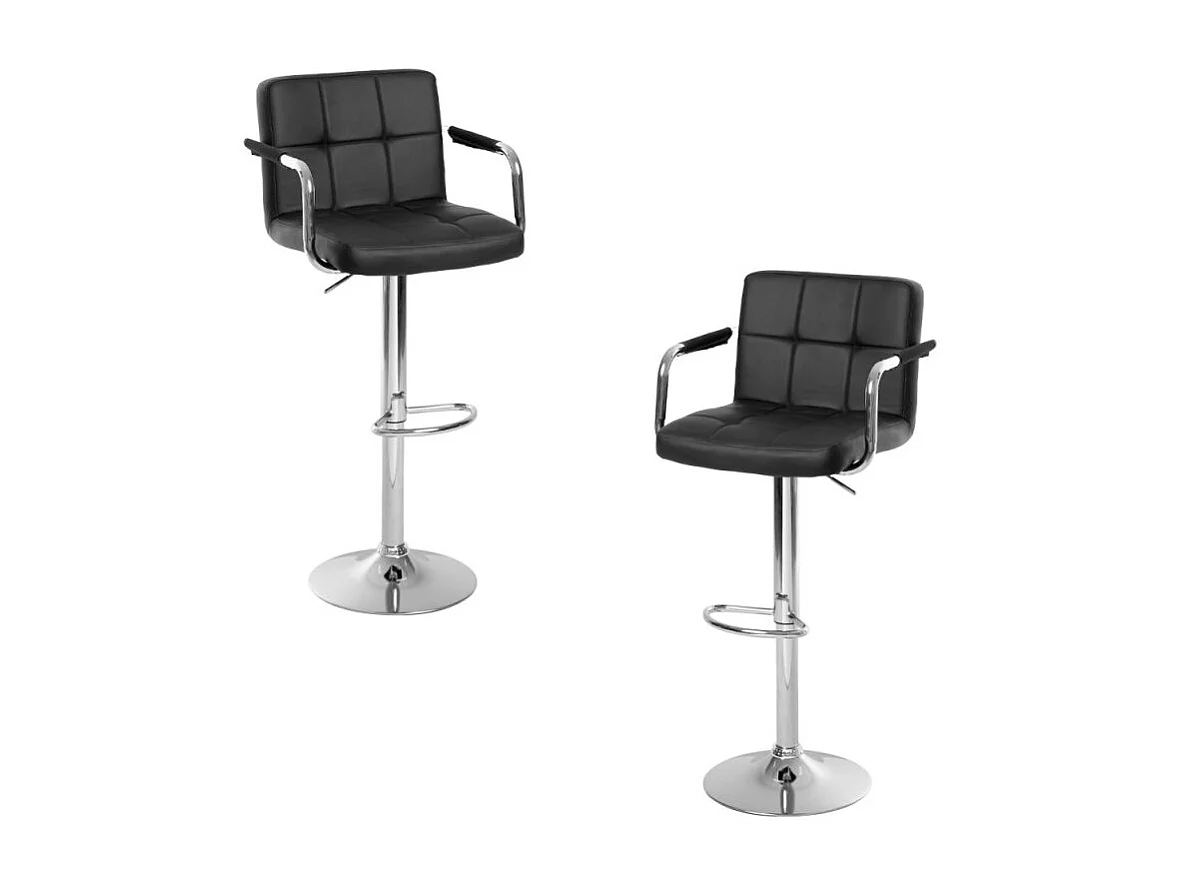 Lote de 2 Taburetes Vapen - Negro