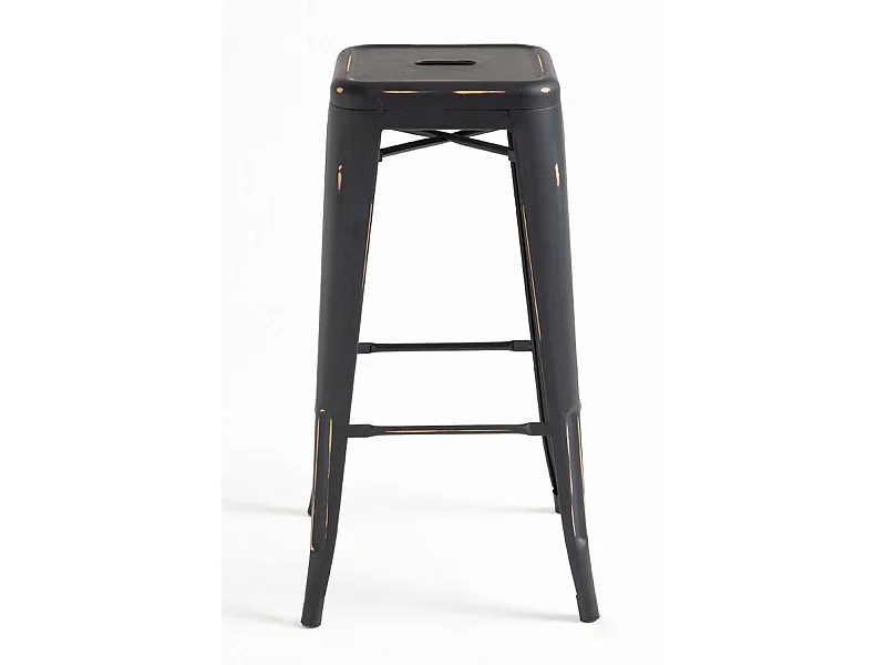 Lote de 4 Taburetes Torix Vintage - Negro vintage