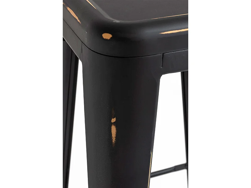Lote de 4 Taburetes Torix Vintage - Negro vintage