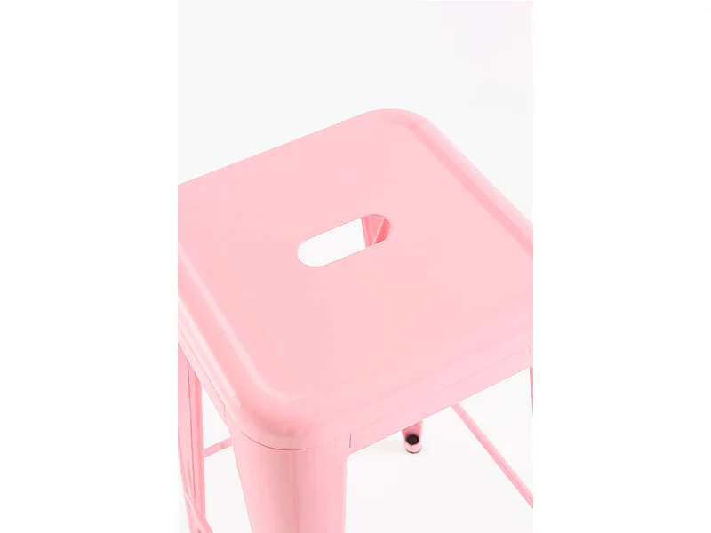 Lote de 2 Taburetes Torix Altos - Rosa