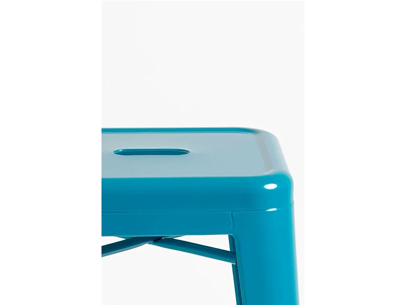 Lote de 6 Taburetes Torix Altos - Verde azulado
