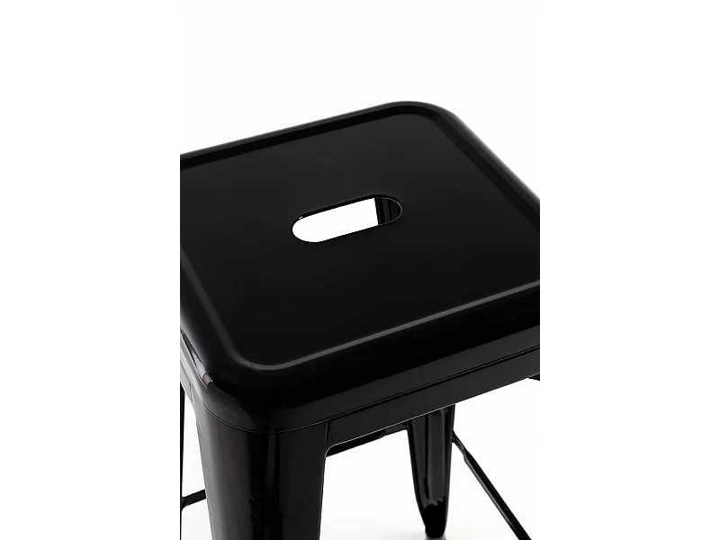 Lote de 2 Taburetes Torix Altos - Negro