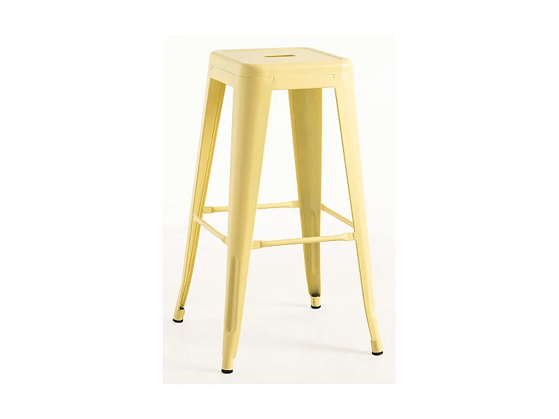 Lote de 6 Taburetes Torix Altos - Amarillo Cuarzo