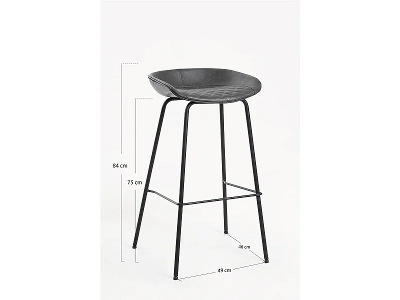 Taburetes Cocina - Taburete Klasy - Gris