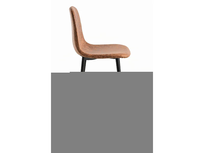 Lote de 2 Taburetes Veki Polipiel Vintage - Camel