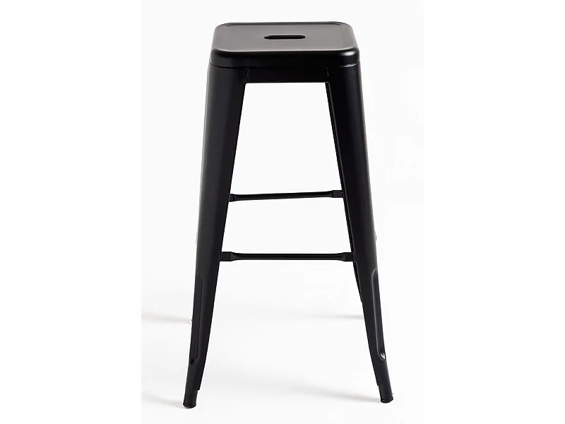 Lote de 6 Taburetes Torix Altos - Negro mate