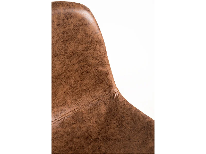 Lote de 4 Taburetes Veki Polipiel Vintage - Camel