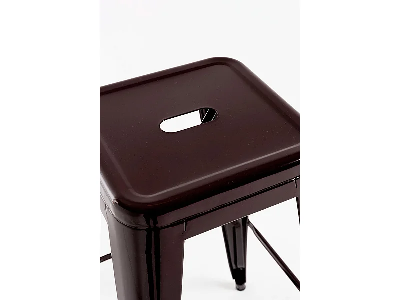 Lote de 4 Taburetes Torix Altos - Marrón